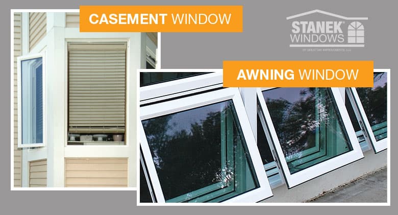 Awning vs Casement Windows
