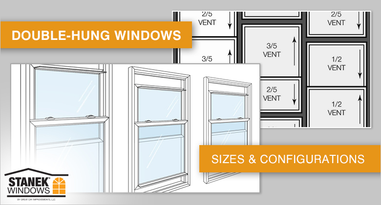 Double-Hung Window Sizes & Configurations