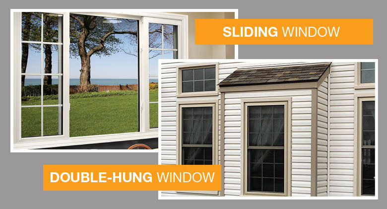 Double-Hung Window and Sliding Window