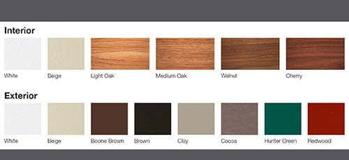 exterior window color options