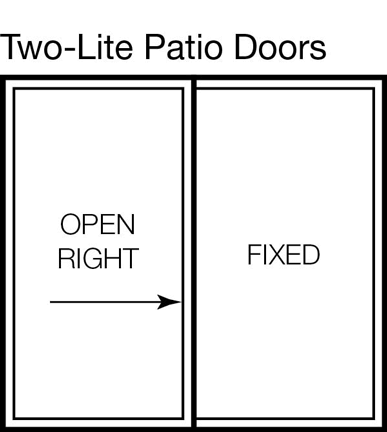 Two-Lite Patio Door