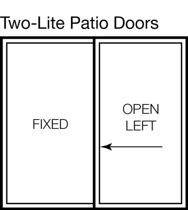 Two-lite Patio Door