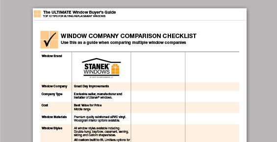 Window Buyer's Checklist