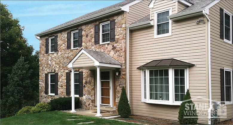 White Exterior Stanek Windows