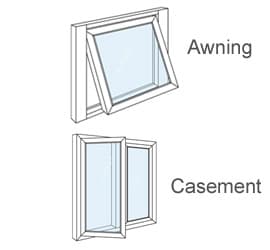 Awning & Casement windows