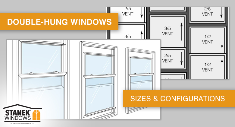 Standard Single Hung Window Size Chart