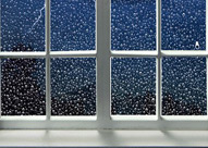 Window with pebbled glass