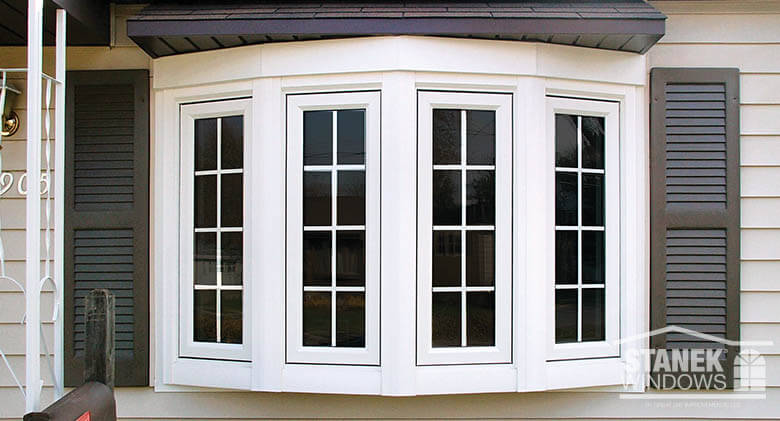 Vinyl Bow Windows Photo Gallery  Stanek Replacement Windows