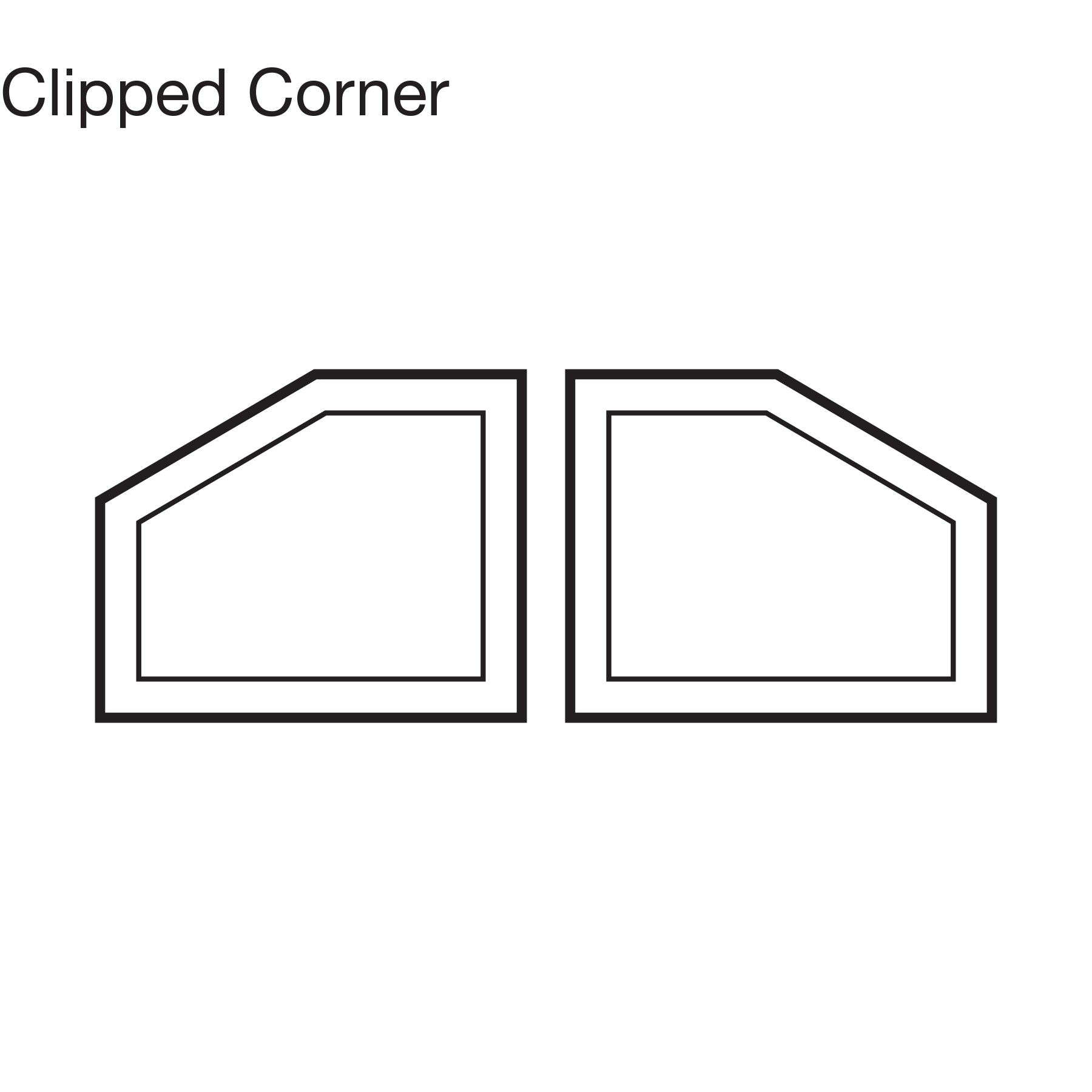 Custom Shape Pentagon Window