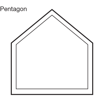 Custom Shape Pentagon Window