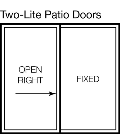 Two-lite Patio Door