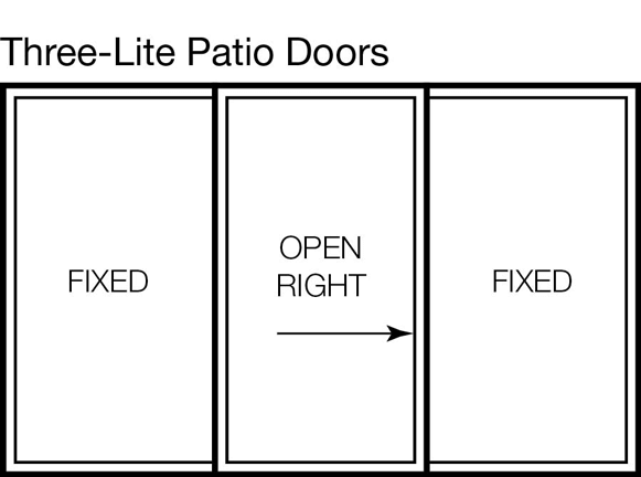 Three-Lite Patio Door