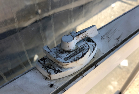 Window hardware failure